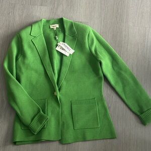 L'AGENCE Bright Green Knit Blazer